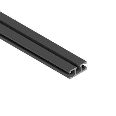 MODULAR SOLUTIONS EXTRUDED ELITE PROFILE<BR>45MM X 18.5MM 3-SLOTS, CUT TO A LENGTH OF 1000MM